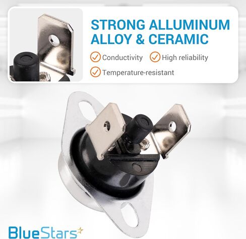 BlueStars 47-22861-01 Limit Switches Replacement L350 Furnace Bimetal Thermostat Switch 250V/10A Used for Gas Furnace Microwave Refrigerator and General Electrical Equipment Supplies (2PCs) in Saudi Arabia