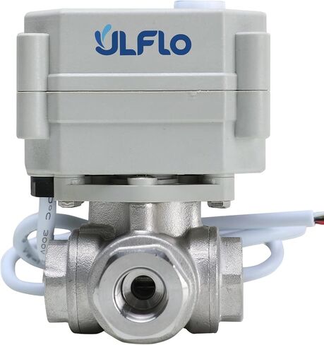 1/2" DN15 12VDC 9-24VAC/DC 3 Way L Port NPT Stainless Steel 304 Three Wires Control On/Off Electrical Motorized Ball Valve in Kuwait