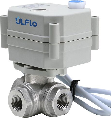 1/2" DN15 12VDC 9-24VAC/DC 3 Way L Port NPT Stainless Steel 304 Three Wires Control On/Off Electrical Motorized Ball Valve in Kuwait