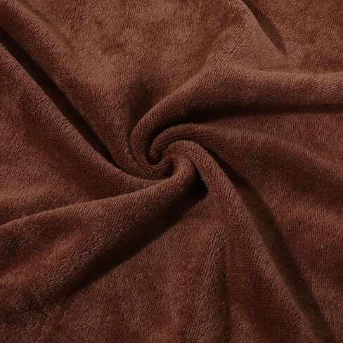 فوكوست، قطعتان من منشفة لف الحمام للرجال، لفافة للجسم للاستحمام، أرواب قابلة للتعديل، 30 × 140 سم بني in Kuwait