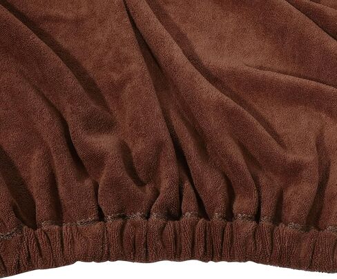 فوكوست، قطعتان من منشفة لف الحمام للرجال، لفافة للجسم للاستحمام، أرواب قابلة للتعديل، 30 × 140 سم بني in Kuwait