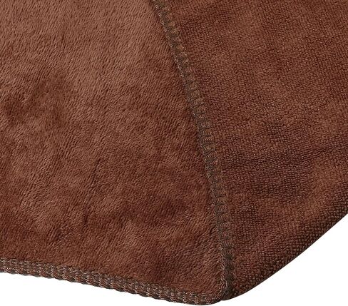 فوكوست، قطعتان من منشفة لف الحمام للرجال، لفافة للجسم للاستحمام، أرواب قابلة للتعديل، 30 × 140 سم بني in Kuwait