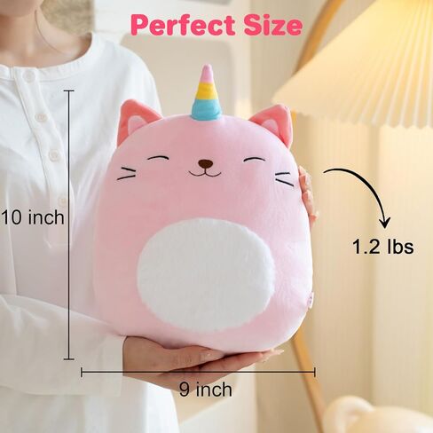 Black Cat Microwavable Heating Pad for Period Cramps, Cute Black Cat Plush, Weighted Stuffed Animal Warm Gifts for Kids Adults 10 inch, 1.2 lbs in Kuwait