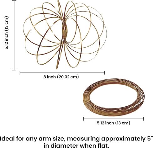 Encore Savage Magic Flow Ring, Spring Bracelet, Interactive 3D Kinetic Flow Ring for Kids Boys and Girls, Rainbow in Kuwait