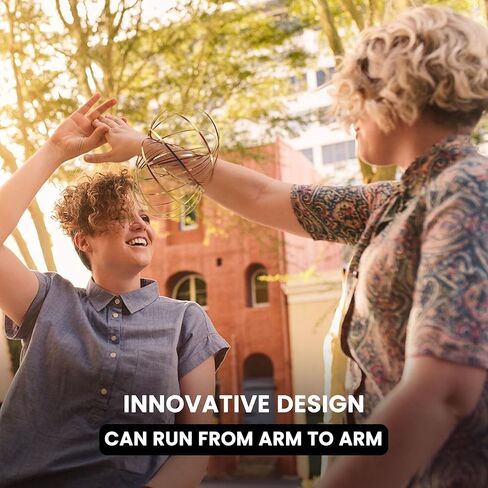 Encore Savage Magic Flow Ring, Spring Bracelet, Interactive 3D Kinetic Flow Ring for Kids Boys and Girls, Rainbow in Kuwait