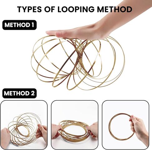 Encore Savage Magic Flow Ring, Spring Bracelet, Interactive 3D Kinetic Flow Ring for Kids Boys and Girls, Rainbow in Kuwait