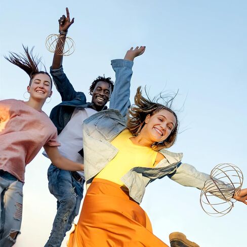 Encore Savage Magic Flow Ring, Spring Bracelet, Interactive 3D Kinetic Flow Ring for Kids Boys and Girls, Rainbow in Kuwait