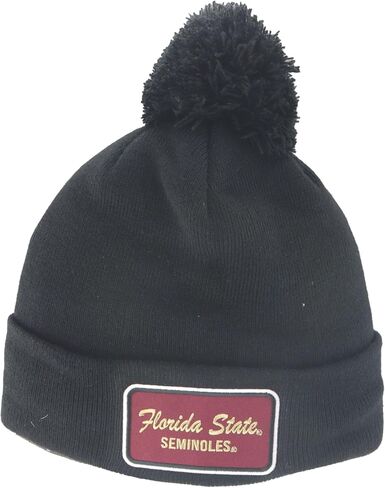 ZHATS Standard NCAA مرخصة رسميًا من Pom Beanie Patch Brick Black، مقاس واحد in Saudi Arabia