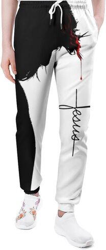 Mens Joggers Sweatpants 3D Print Pants Novelty Graphic Trousers Casual Athletic Sports Joggers with Pockets in Saudi Arabia