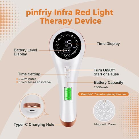 Infra Red Light Therapy Device for Muscle Joint Pain Relief, Handheld Near Infrared Light Treatment Body, Knee, Shoulder, Back, Portable Infrared Therapy at Home Dog, Cat, Horse in Saudi Arabia