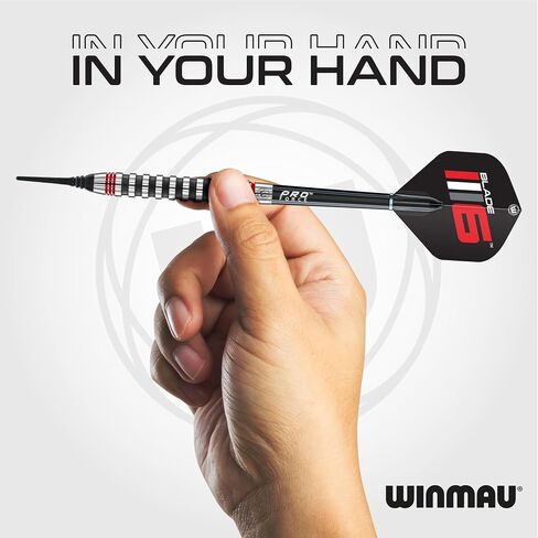 Winmau Darts Advance 500 Series Professional Tungsten Softip Darts Set with Flights and Shafts (Stems) in Saudi Arabia