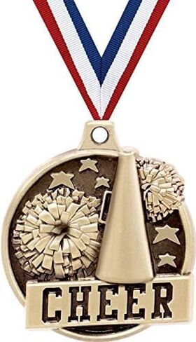 1.5" Cheer Medal - Gold Cheer Challenger Award Medals Prime in Saudi Arabia