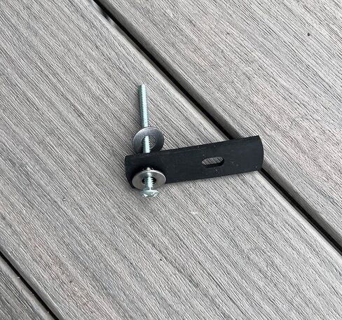 أدوات Keyfit مرساة سطح السفينة منخفضة المستوى، نقطة ربط سطح السفينة الخفيفة (4 عبوات) لفجوات سطح السفينة، لا توجد حاجة إلى أدوات، أقصى حمل 40 رطلاً in Kuwait