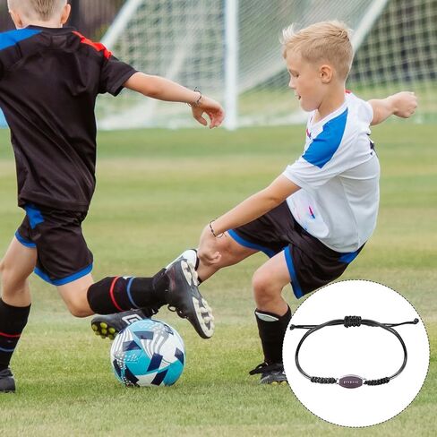 20pcs Adjustable Sport Bracelets, Sports Party Favors Bracelets Sports Charm Bracelets Inspirational Tennis Ball Basketball Football Baseball Bracelets for Sports Gifts in Saudi Arabia