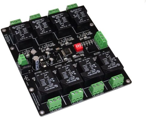 HD30A 8 قناة I2C وحدة التتابع الكهرومغناطيسي 12 فولت PCF8574 اردوينو التوت الثقيلة نوع الصناعية 30A in Kuwait