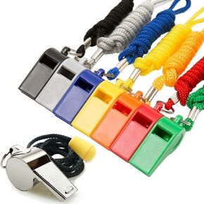 Whistle, Sports Whistles with Lanyard, Loud Crisp Sound Whistle Bulk Ideal for Coaches, Referees, and Officials