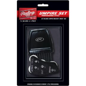 Rawlings | Umpire Accessories Set | Includes 4-Dial Indicator, Brush & Bag
