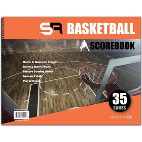 Score It Right Basketball Scorebook – 16-Player Men’s and Women’s Basketball Score Keeping Book – Basketball Game Score Book for Individual and Team Stats – 9.25 x 12-inch Hardcover Book