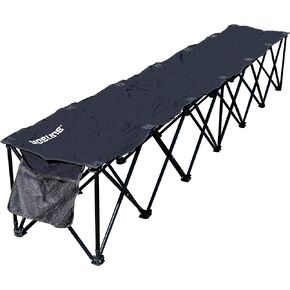 Franklin Sports Sideline Team Bench – 6 Person – Collapsible Sport Bench – No Assembly – Instant Seating – All Sport – Soccer – Lacrosse – Football – Heavy Duty