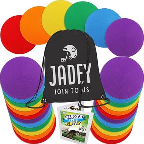 نقاط سبوت | 24 قطعة - 9 بوصة | معدات PE | بقع بولي لأرضية الصالة الرياضية | علامات سبوت | علامات ملعب كرة القدم| سجادات الجلوس للأرضية | نقاط مطاطية لفئة الصالة الرياضية | قرص الرقص | التعليم الجسدي in Kuwait