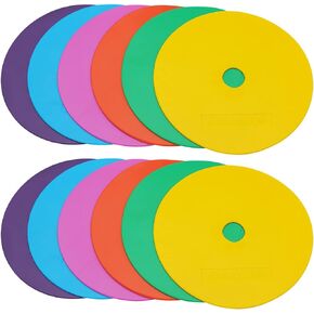 6inch Non-Skid Flat Cone Spot Markers for Sports Speed Agility Training