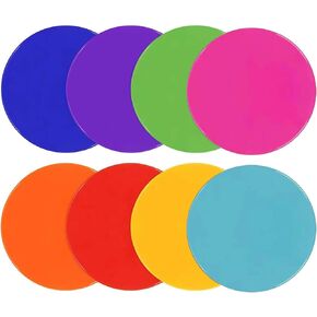 Spot Markers 10 Inch Non Slip Rubber Agility Markers Flat Field Cones Floor Dots for Soccer Basketball Sports Speed Agility Training and Drills (8PCS) in Kuwait