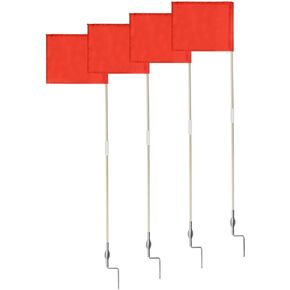 SAWHOX Soccer Corner Flags Set of 4, 67-Inch Portable Soccer Agility Poles & Football Field Corner Flags with Bright Flags for Soccer Rugby Field Hockey