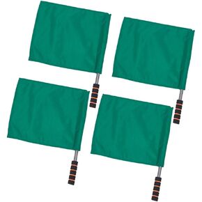 GANAZONO 4pcs volleyball gear referee flag bag traffic safety flag color hand flag sponge handle flag Handheld Flag volleyball outdoor football flags sports racing car Referee Supplies