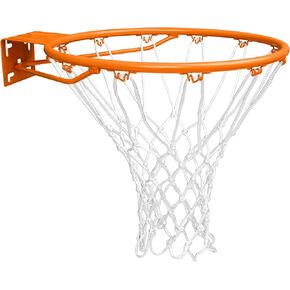 GoSports Regulation 18" Steel Basketball Rim - Choose from Fixed or Breakaway - Use for Replacement or Garage Mount