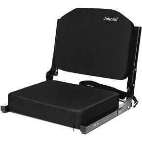 Stadium Seating for Bleachers, Bleacher Seats with Ultra Padded Comfy Foam Backs and Cushion, Wide Portable Stadium Chairs with Back Support and Shoulder Strap
