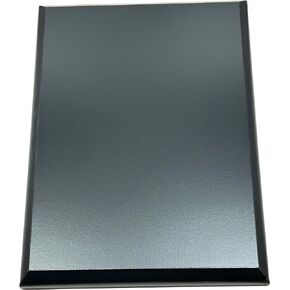 Express Medals 5 x 7 Inch Black Color DIY Blank Award Plaque with Beveled Edge Trophy Gift Plaques