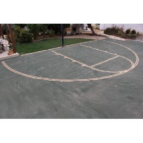 Ronan Sports Complete Easy Court Premium Basketball Marking Stencil Kit (No Paint Included)