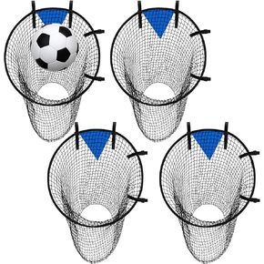 Soccer Training Net Corner Soccer Train Goal Easy to Attach and Detach Soccer Top Bins with Highlighted Scoring Zones for Ball Football Shooting Accuracy Practice Equipment Trainer Gift
