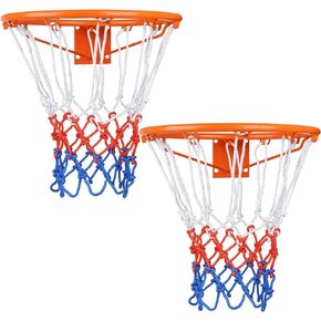 Mumicol Basketball Net Replacement,Heavy Duty Basketball Nets Outdoor Or Indoor,Standard Basketball Hoop Net Fits 12 Loops