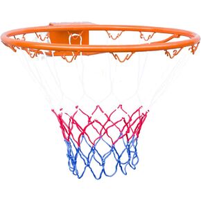 حافة صلبة لكرة السلة، شبكة كرة سلة، هدف كرة السلة للتعليق في الأماكن المغلقة والمفتوحة مع شبكة كرة السلة المثبتة على الحائط لجميع الأحوال الجوية 18 بوصة in Kuwait