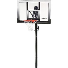 Lifetime 71281 In Ground Power Lift Basketball System, 52 Inch Shatterproof Backboard