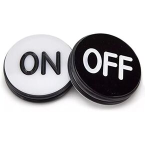 GSE Games & Sports Expert 3" Casino Craps ON/Off Puck Buttons, Casino Grade Acrylic Craps Button for Casino Poker Nights, Family Parties, Craps Games