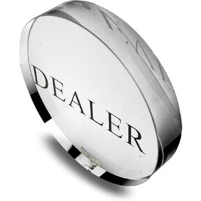 Yuanhe Transparent Poker Dealer Button Poker Game Dealer Crystal Casino Dealer Transparent Poker Dealer, for Poker Games and Card Games