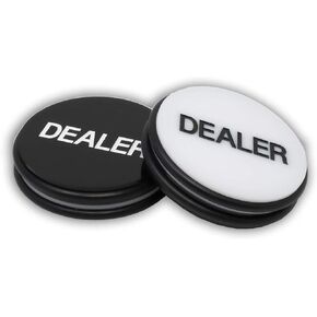 DA VINCI Large 3 Inch Double Sided Casino Grade Pro Dealer Button Puck