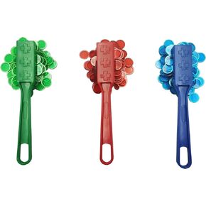 SEETOOOGAMES Magnetic Wand Bingo Chip Set - 300 Metal Chips with 3 Pack Magnet Wands for Kids, Classroom, Science Learning, Counting, Family Game Night Activities