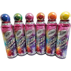 مجموعة من 6 ألوان مختلطة من Dazzle Glitter Bingo Dauber/Dabber Ink