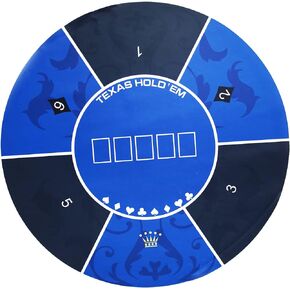 FURUISEN 70 × 35 بوصة سجادة بوكر تكساس هولدم للطاولة، سطح طاولة بوكر محمول مع سطح ممتاز ناعم، تقليل الضوضاء، وحقيبة حمل لألعاب البوكر الاحترافية وألعاب الكازينو