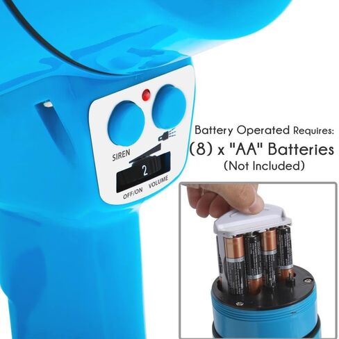 مكبر صوت محمول من PYLE PA Bullhorn - صفارة إنذار مدمجة، تحكم في مستوى الصوت قابل للتعديل 50 وات في نطاق 1200 ياردة، مثالي لأي رياضة في الهواء الطلق، أو مشجعي التشجيع والمدربين، أو لتدريبات السلامة in Kuwait