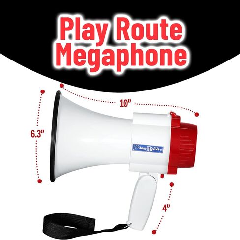 PlayRoute مكبر الصوت بولهورن | مكبر صوت بول هورن 30 وات مع اتصال بلوتوث | مكبر الصوت مع صفارة الإنذار والصافرة بالإضافة إلى مغير الصوت للبالغين | مكبر صوت عالي الصوت مع خاصية التسجيل والتشغيل in Kuwait