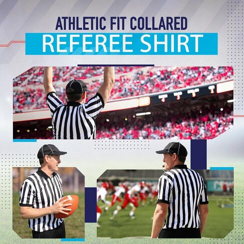 Murray Sporting Goods Men’s Referee Shirt Collared | Official Mens Ref Shirt Jersey Short Sleeve - Football Halloween Costume in Saudi Arabia