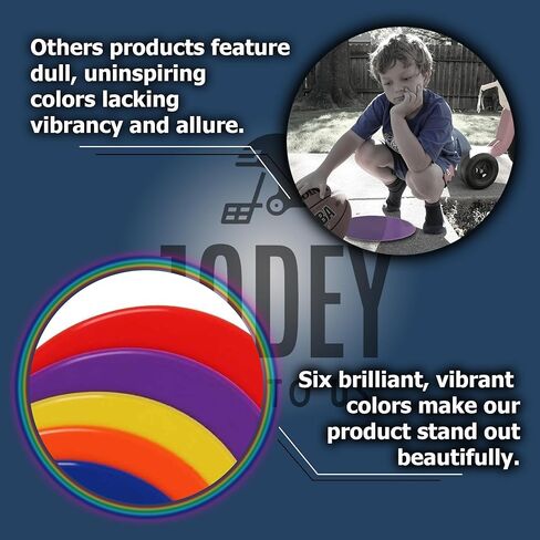 نقاط سبوت | 24 قطعة - 9 بوصة | معدات PE | بقع بولي لأرضية الصالة الرياضية | علامات سبوت | علامات ملعب كرة القدم| سجادات الجلوس للأرضية | نقاط مطاطية لفئة الصالة الرياضية | قرص الرقص | التعليم الجسدي in Kuwait