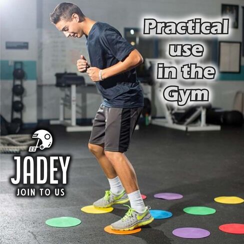 نقاط سبوت | 24 قطعة - 9 بوصة | معدات PE | بقع بولي لأرضية الصالة الرياضية | علامات سبوت | علامات ملعب كرة القدم| سجادات الجلوس للأرضية | نقاط مطاطية لفئة الصالة الرياضية | قرص الرقص | التعليم الجسدي in Kuwait