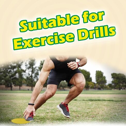 نقاط سبوت | 24 قطعة - 9 بوصة | معدات PE | بقع بولي لأرضية الصالة الرياضية | علامات سبوت | علامات ملعب كرة القدم| سجادات الجلوس للأرضية | نقاط مطاطية لفئة الصالة الرياضية | قرص الرقص | التعليم الجسدي in Kuwait