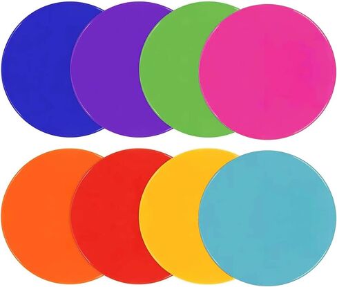 Spot Markers 10 Inch Non Slip Rubber Agility Markers Flat Field Cones Floor Dots for Soccer Basketball Sports Speed Agility Training and Drills (8PCS) in Kuwait