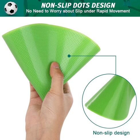 Spot Markers 10 Inch Non Slip Rubber Agility Markers Flat Field Cones Floor Dots for Soccer Basketball Sports Speed Agility Training and Drills (8PCS) in Kuwait